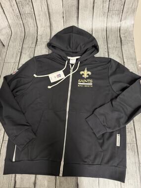 NWT Men’s Nike New Orleans Saints Full Zip Standard Issue Sideline Hoodie XL
